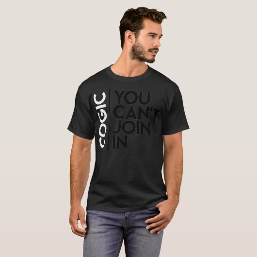 COGICは女の子のロック教会に参加できない Tシャツ (正面フル)