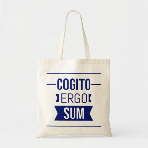 Cogito ergo sum – ラテン語フレーズ トートバッグ