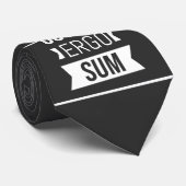 Cogito ergo sum – ラテン語フレーズ – 黒 ネクタイ (ロール)