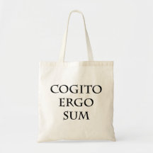 Cogito Ergo Sum ラテン語文字デザインTシャツ