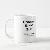 Cogito Ergo Sum and the inevitable corollary コーヒーマグカップ (左)