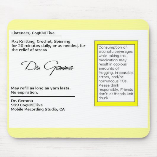 CogKNITive RX マウスパッド (正面)