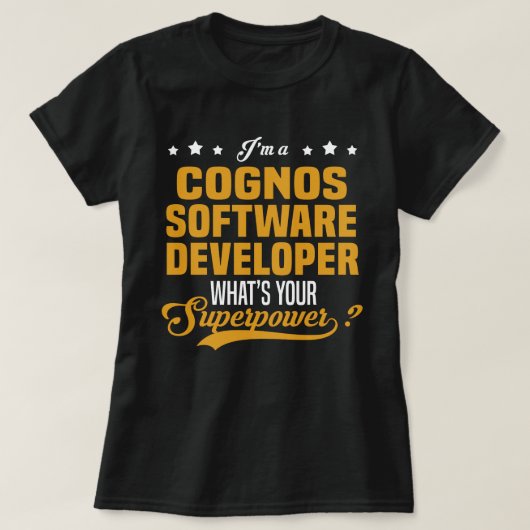 Cognosソフトウェア開発者 Tシャツ (デザイン正面)