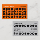 Cogs – オレンジ色の黒 名刺 (正面/裏面)