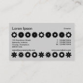 Cogs – オレンジ色の黒 名刺 (裏面)