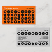 Cogs – オレンジ色の黒 名刺 (正面/裏面)