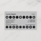 Cogs – ベビーブルーの黒 名刺 (裏面)