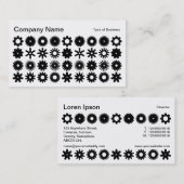 Cogs – 白黒 名刺 (正面/裏面)