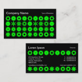 Cogs – 緑オンブラック 名刺 (正面/裏面)