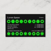 Cogs – 緑オンブラック 名刺 (裏面)