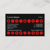 Cogs – 黒に赤 名刺 (裏面)