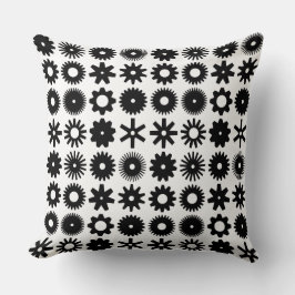 Cogs – 黒オン白 クッション