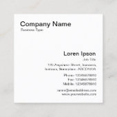 Cogs – 黒オン白 スクエア名刺 (裏面)