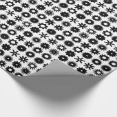 Cogs – 黒オン白 ラッピングペーパー (角)