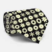 Cogs – 黒淡い色の色の黄色 ネクタイ (ロール)