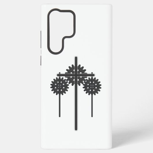 Cogs and crosses Samsung phone case Galaxyケース (裏面)