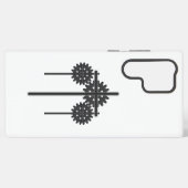 Cogs and crosses Samsung phone case Galaxyケース (裏面横)