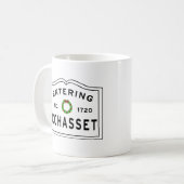 COHASSET MASSACHUSETTSの入力クリスマス・リース コーヒーマグカップ (正面左)