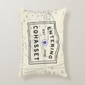 COHASSET MASSACHUSETTS通り符号Decoraの入力 アクセントクッション (正面(垂直))