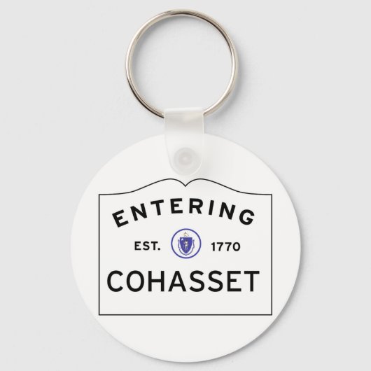 COHASSET MASSACHUSETTS通り署名の入力 キーホルダー (正面)