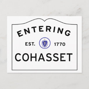 COHASSET MASSACHUSETTS通り署名の入力 ポストカード