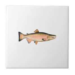 Coho -銀製サケ(段階を産んでいる) タイル