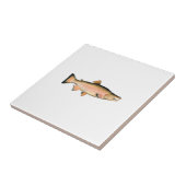 Coho -銀製サケ(段階を産んでいる) タイル (側面)