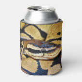 Coiled Ball Python顔クローズアップ 缶クーラー (缶正面)