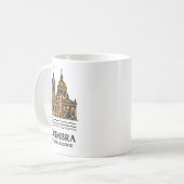 Coimbra City of Students Mug – Portugal Travel Sou コーヒーマグカップ (正面左)