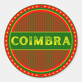 Coimbra City Pride Emblem – Portuguese Identity ラウンドシール