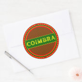 Coimbra City Pride Emblem – Portuguese Identity ラウンドシール (封筒)
