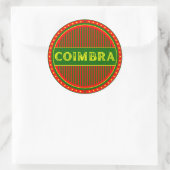 Coimbra City Pride Emblem – Portuguese Identity ラウンドシール (バッグ)