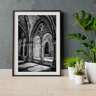 Coimbra Cloisters,ポルトガル,ファインアートPHOTOGRAPHY ポスター