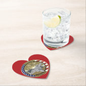 Coin 1 Heart Shaped Coasters ペーパーコースター (インサイチュ)