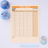 Coin Balance、Transferを使用したCrypto Asset Tracker チラシ (シングル)