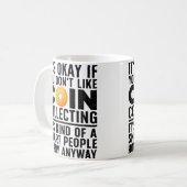 Coin Collecting Art For Coin Collectors Numismatic コーヒーマグカップ (正面左)