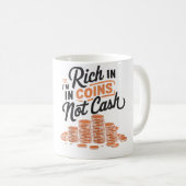 Coin Collector Numismatist Numismatics Coin Collec コーヒーマグカップ (正面右)