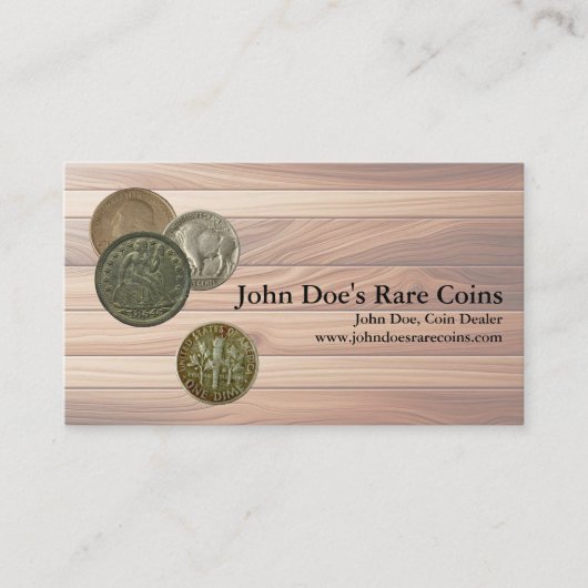 Coin Dealer Business Card 名刺 (正面)