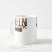 Coin Hoarder Coins Numismatist Collector コーヒーマグカップ (正面左)