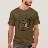 Coins-CAT On Dark Canva Tees Tシャツ (正面)