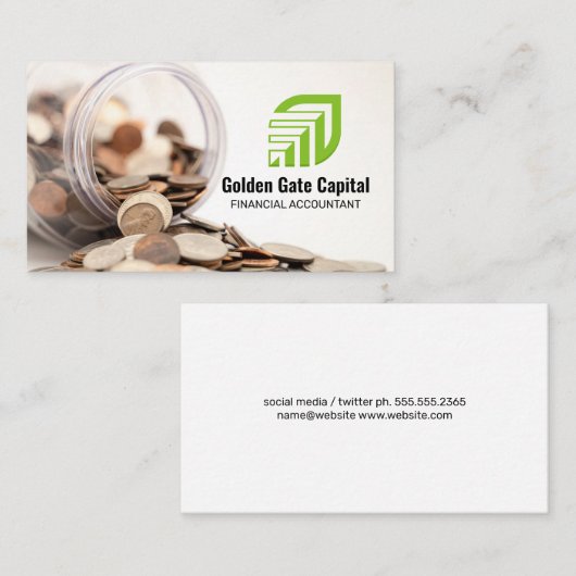 Coins | Financial Professional 名刺 (正面/裏面)