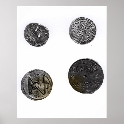 Coins of Cunobelinus or Cymbeline, King of Mercia ポスター (正面)