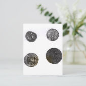 Coins of Cunobelinus or Cymbeline, King of Mercia ポストカード (スタンド正面)
