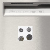 Coins of Cunobelinus or Cymbeline, King of Mercia マグネット (インサイチュ (食洗機))