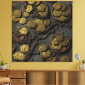 Coins of Treasure Island キャンバスプリント (インサイチュ (リビング))