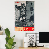 Coire, Visitez les Grisons, Travel Poster ポスター (ホームオフィス)