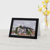 Coitタワーはカードを着色します カード (黄色い花)