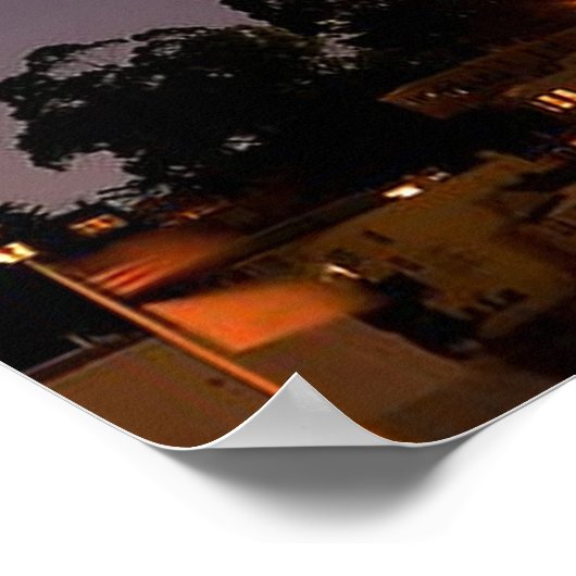 Coit Tower at Night ポスター (角)