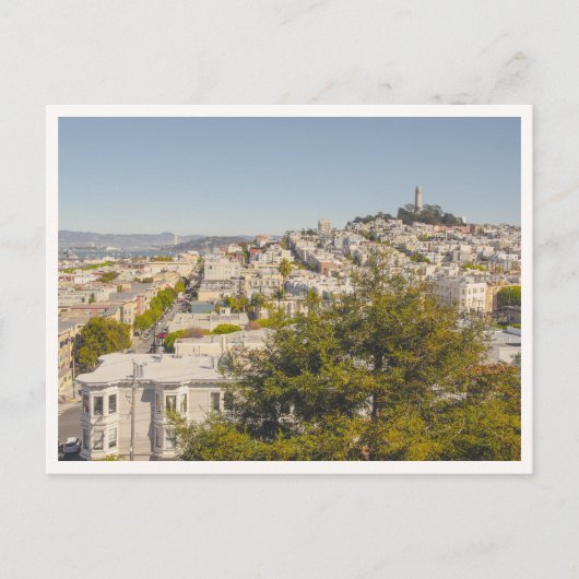 Coit Tower From Russian Hill San Francisco ポストカード (正面)