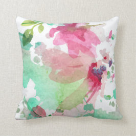 Cojín Almohada Diseño Floral Watercolor クッション